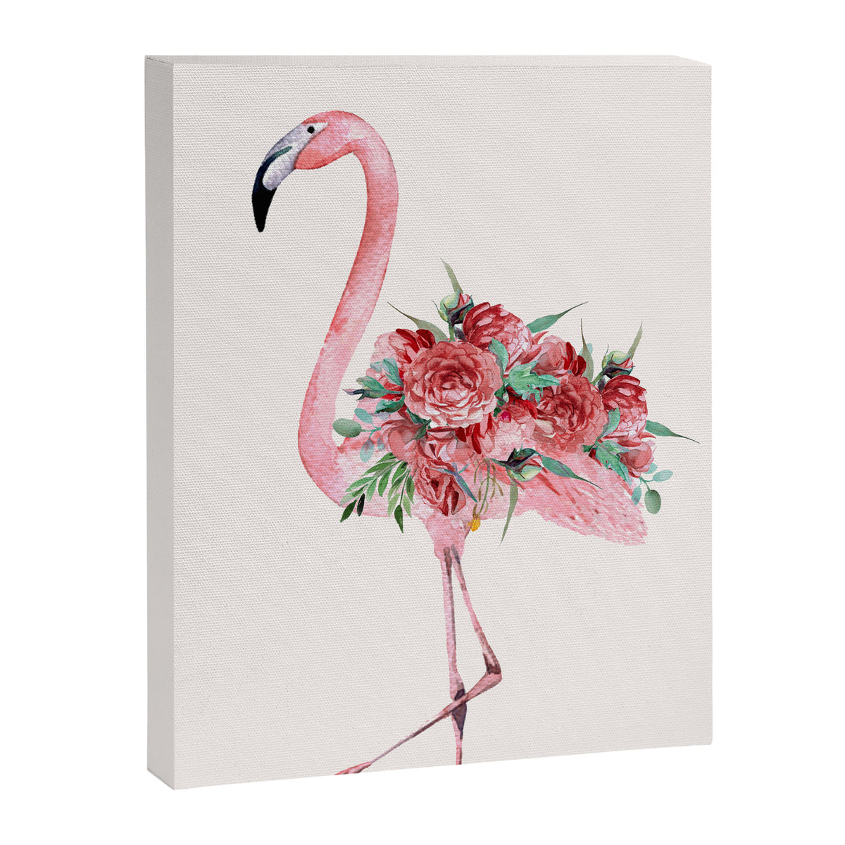 Flamingo Floral Canvas Print Gallery Image 8