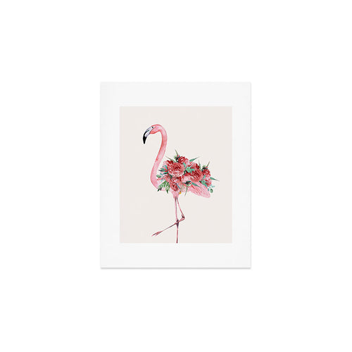 Flamingo Floral Art Print Gallery Image 1