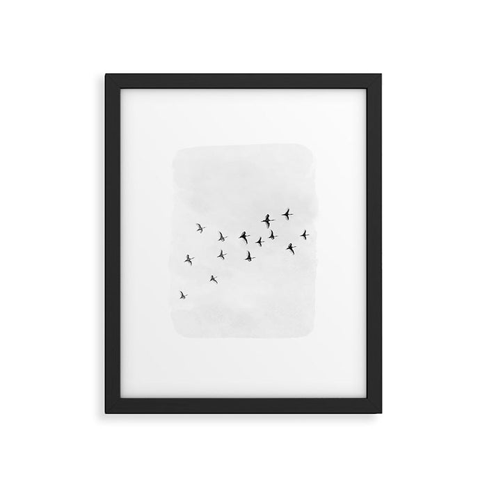 Flock of Birds Framed Art Print Gallery Image 1
