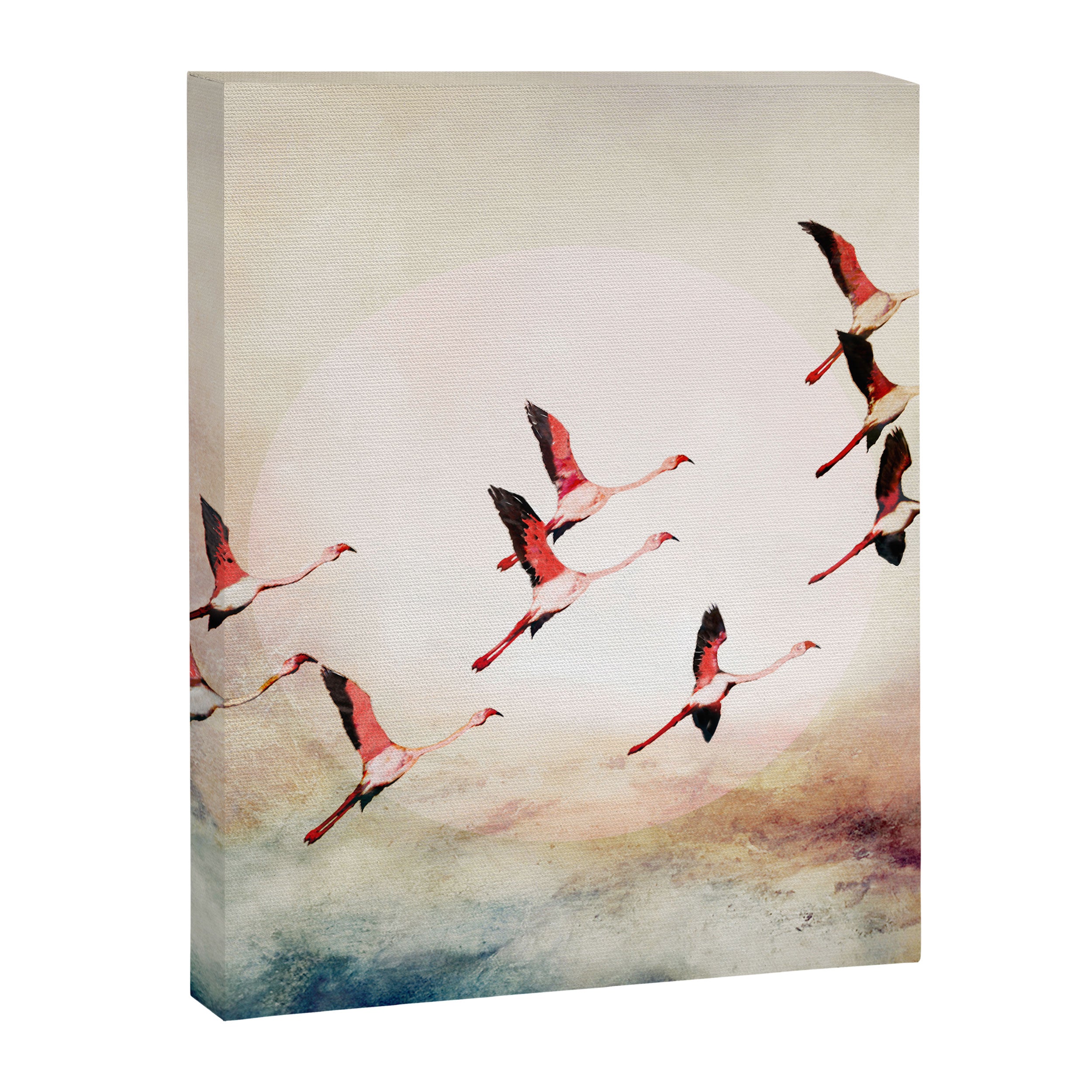 Flock of Flamingos Canvas Print Gallery Image 8