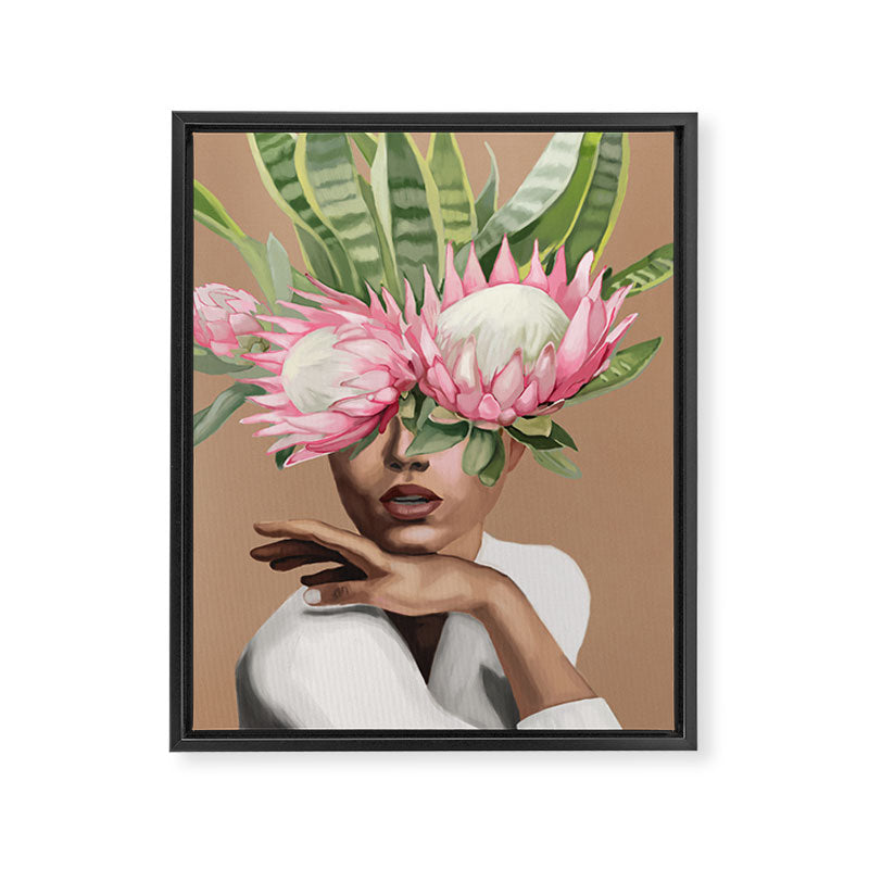 Floral Elegance 1 Framed Canvas Print Gallery Image 6