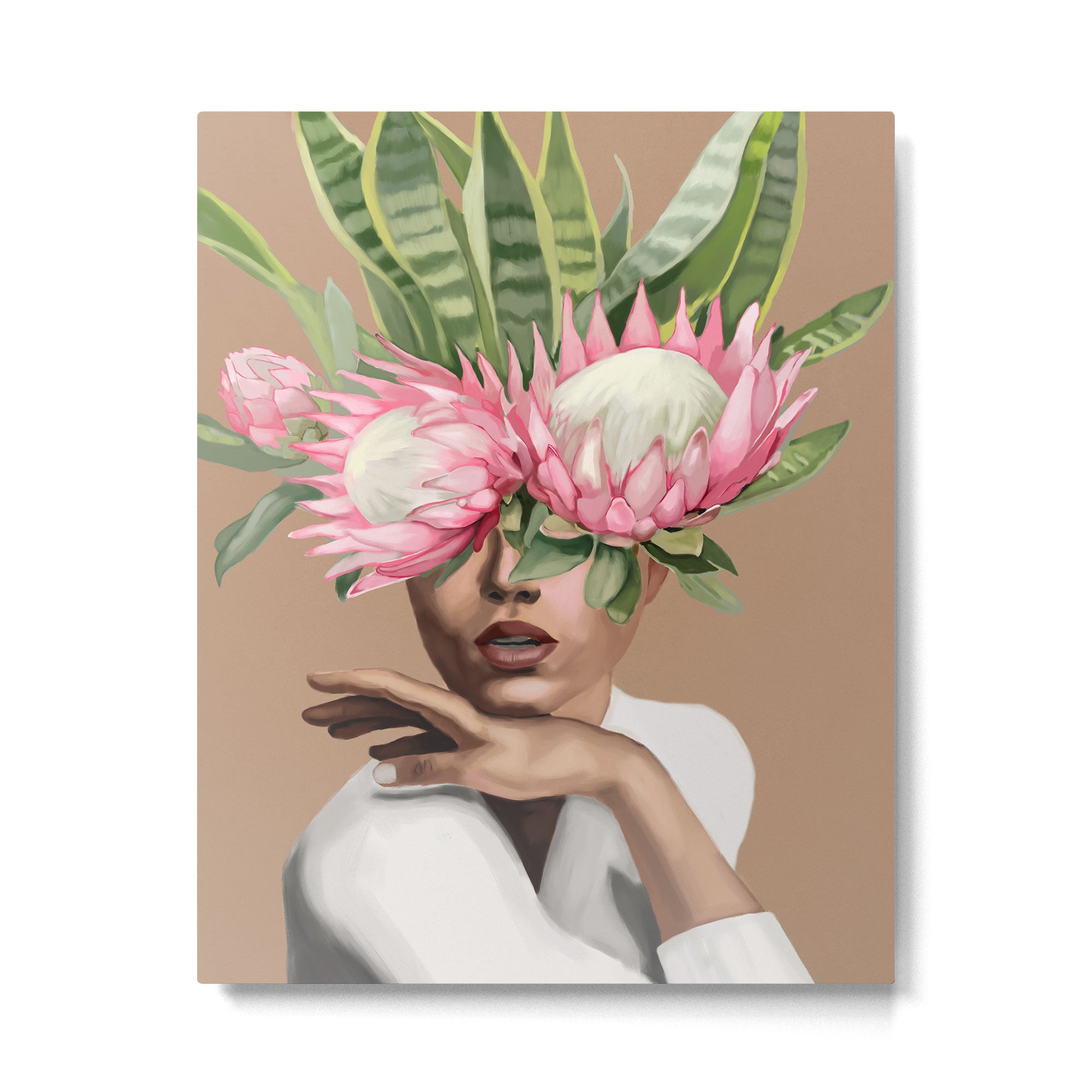 Floral Elegance 1 Metal Print Gallery Image 4
