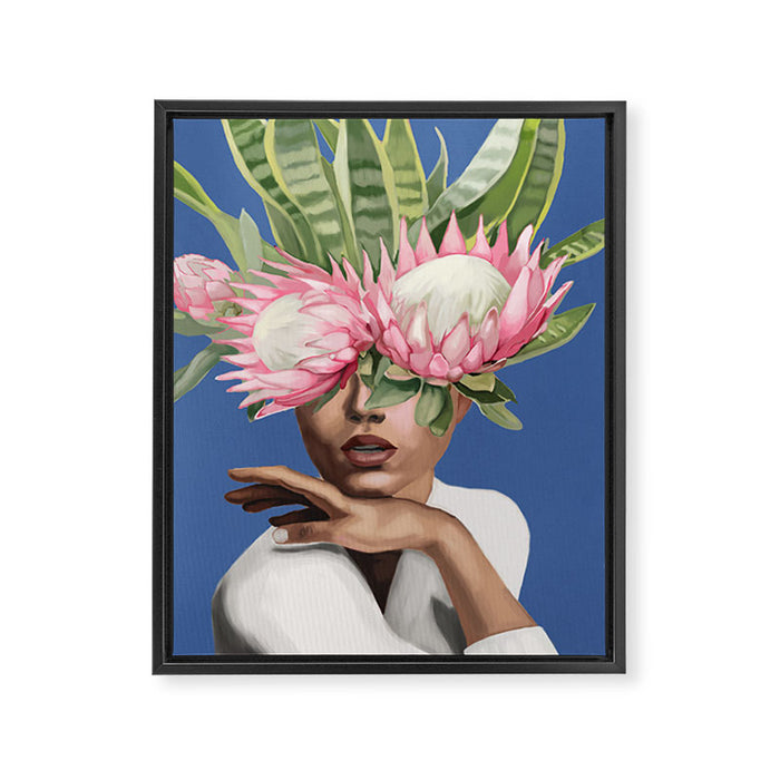 Floral Elegance 2 Framed Canvas Print Gallery Image 1