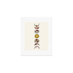 Floral Phases of the Moon Art Print Gallery Image 1