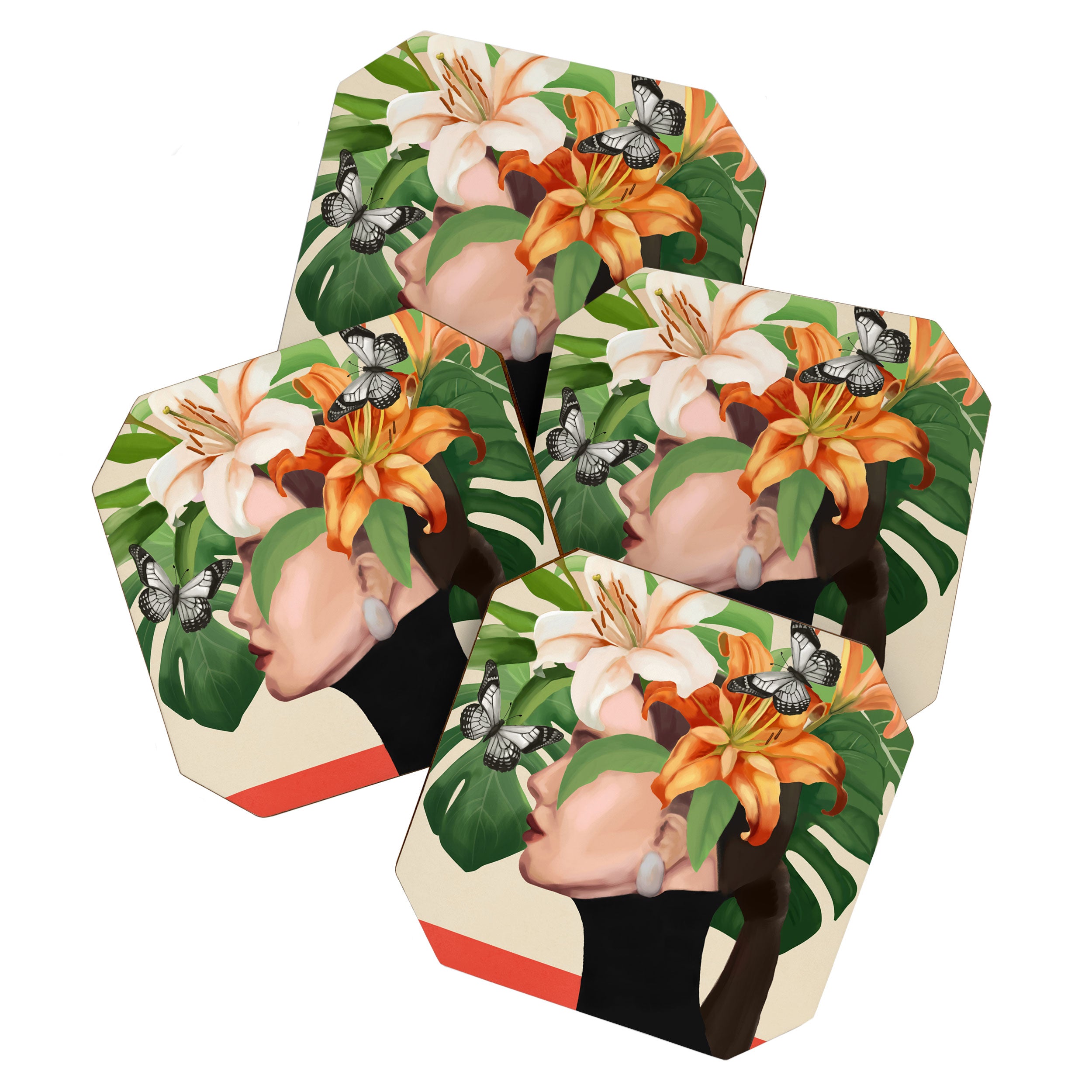Floral Serenity Coaster Gallery Image 1