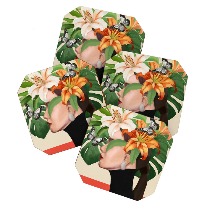 Floral Serenity Coaster Gallery Image 1