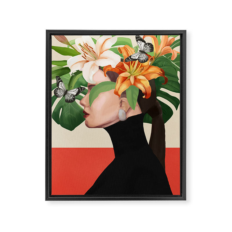 Floral Serenity Framed Canvas Print Gallery Image 6