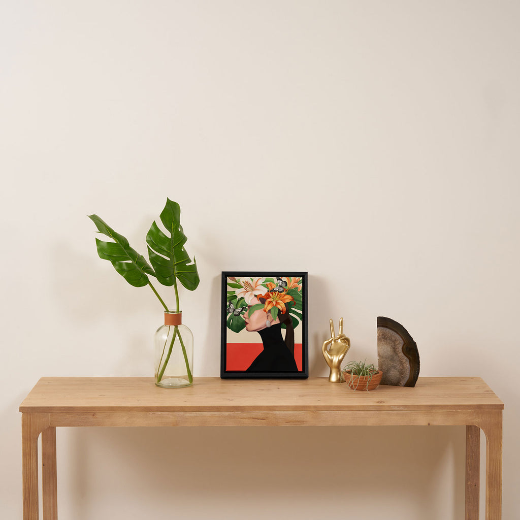 Floral Serenity Framed Canvas Print Gallery Image 4