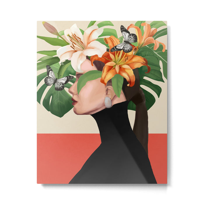 Floral Serenity Metal Print Gallery Image 1