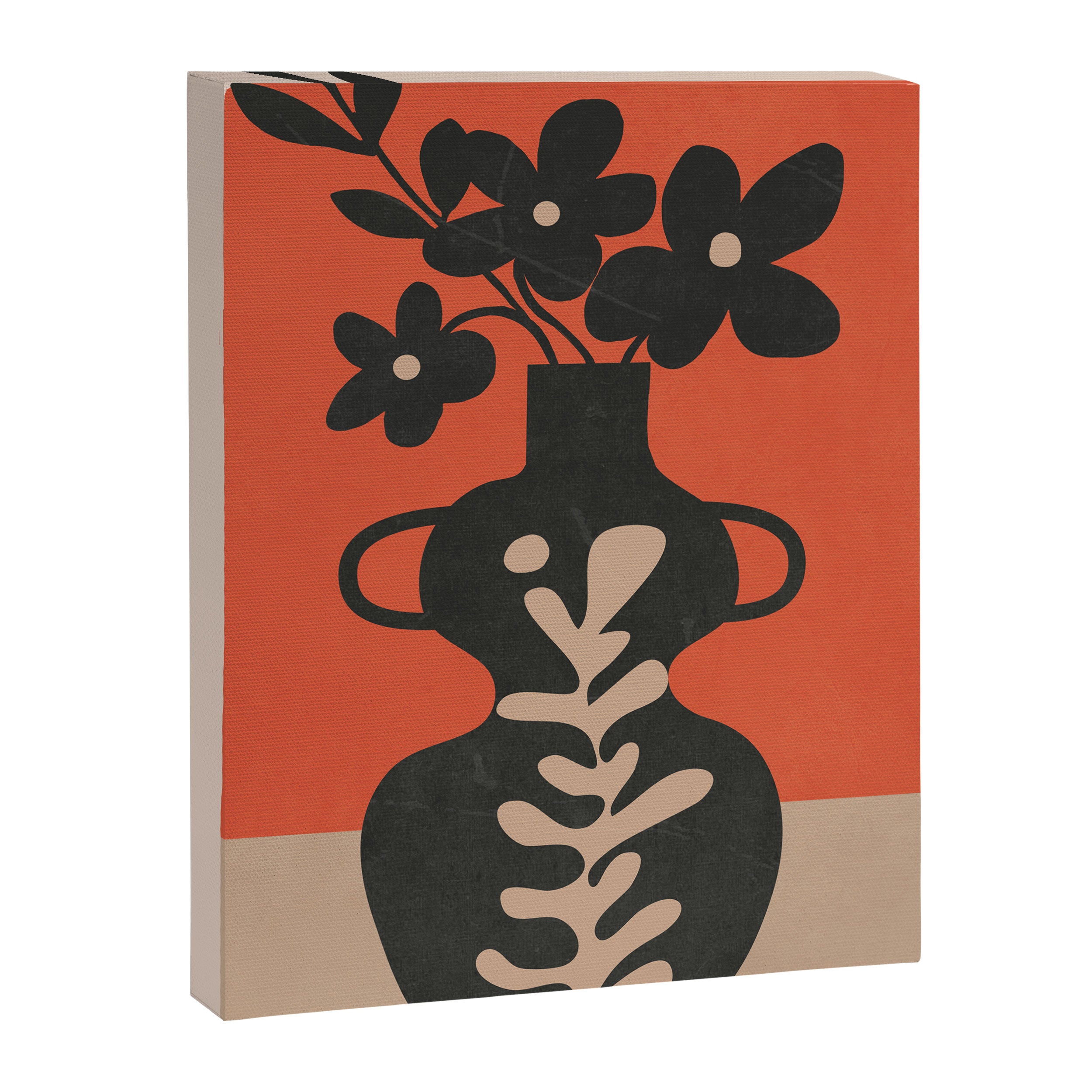 Floral Silhouette 5 Canvas Print Gallery Image 6
