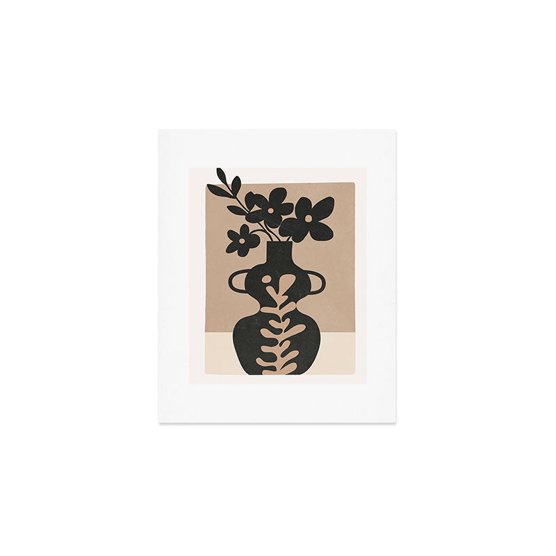 Floral Silhouette 6 Art Print Gallery Image 1