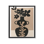 Floral Silhouette 6 Framed Canvas Print Gallery Image 6
