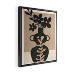 Floral Silhouette 6 Framed Canvas Print Gallery Image 2