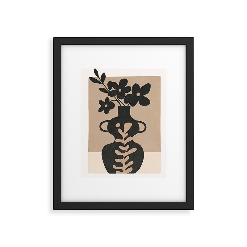 Floral Silhouette 6 Framed Art Print Gallery Image 5