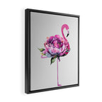 Flower Flamingo Framed Canvas Print Gallery Image 2