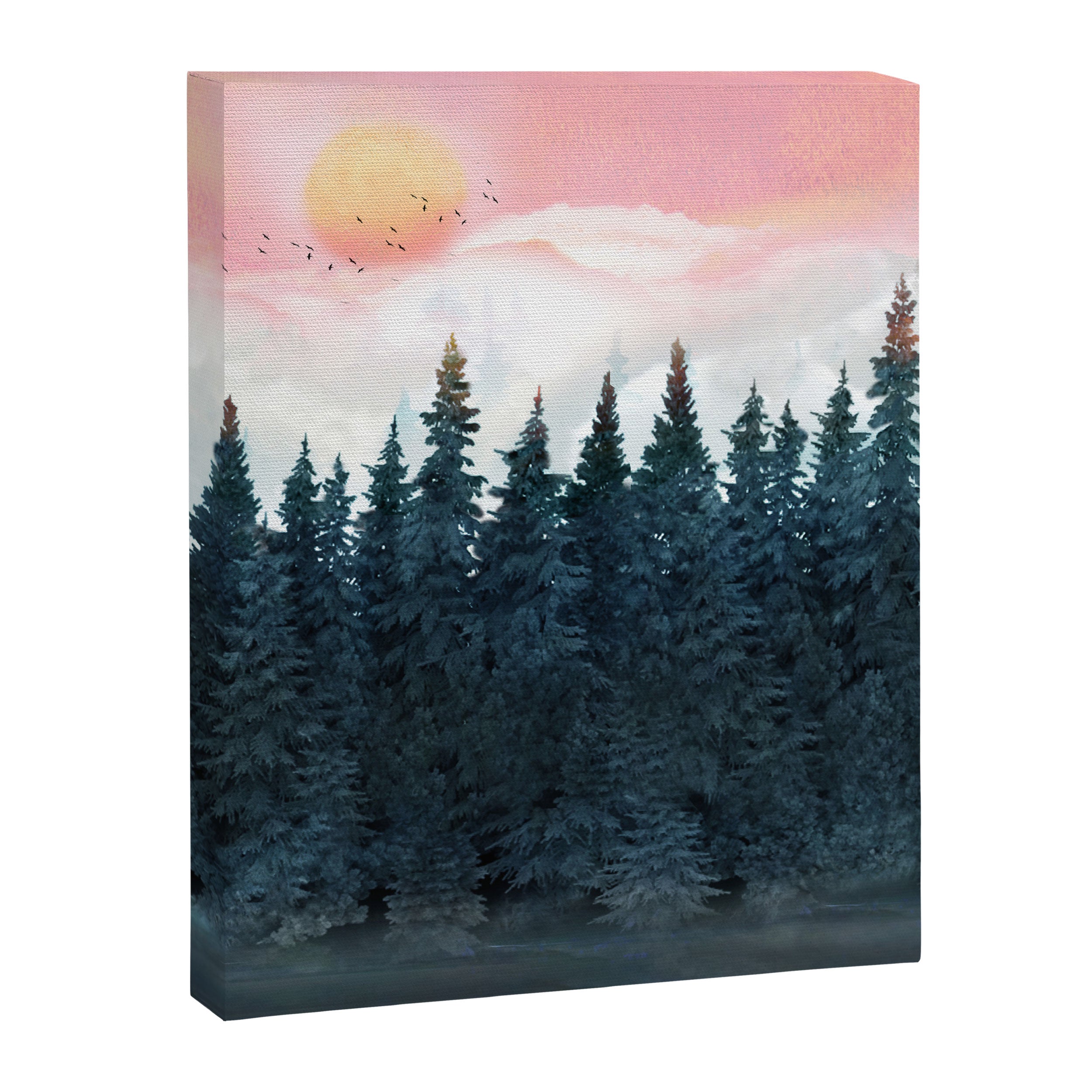 Forest Under the Sunset Canvas Print Gallery Image 8