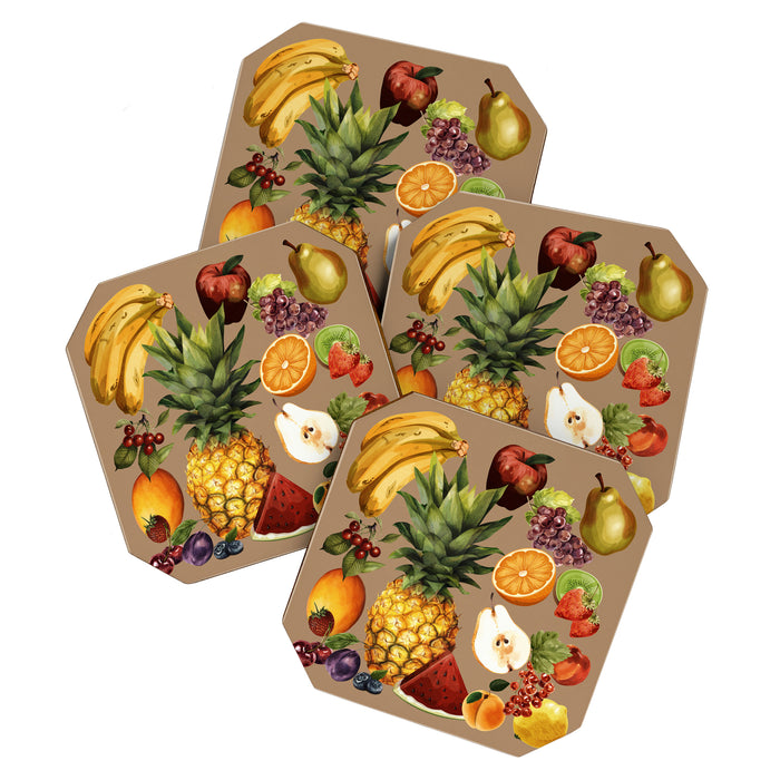 Fruits Botanical Art 2 Coaster Gallery Image 1