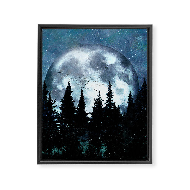 Full Moon II Framed Canvas Print Gallery Image 8