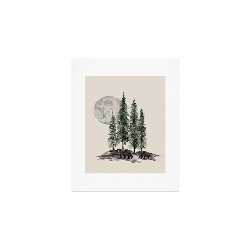 Full Moon Rising Art Print Gallery Image 1
