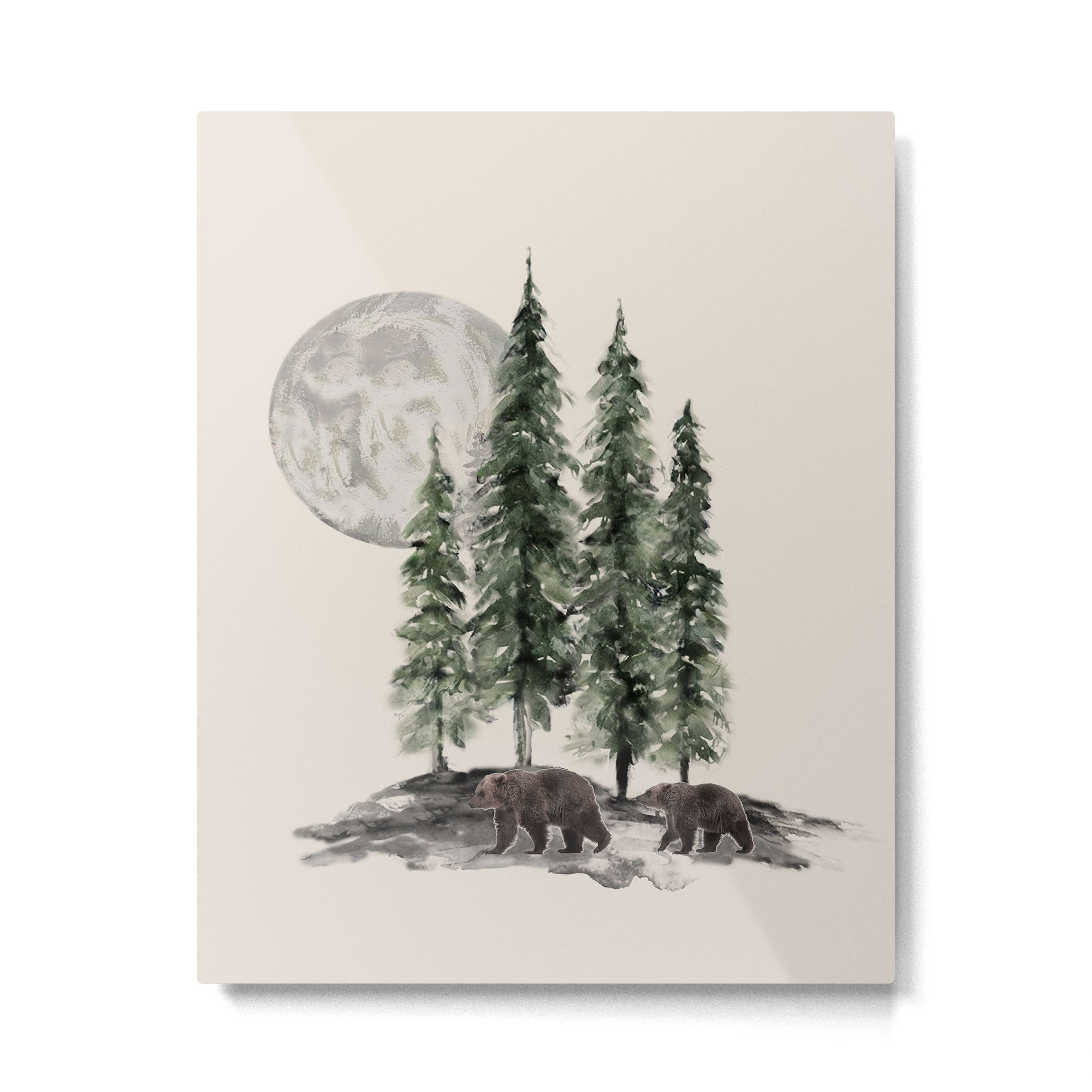 Full Moon Rising Metal Print Gallery Image 4