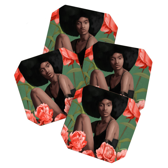 Garden of Peonies Coaster Gallery Image 1