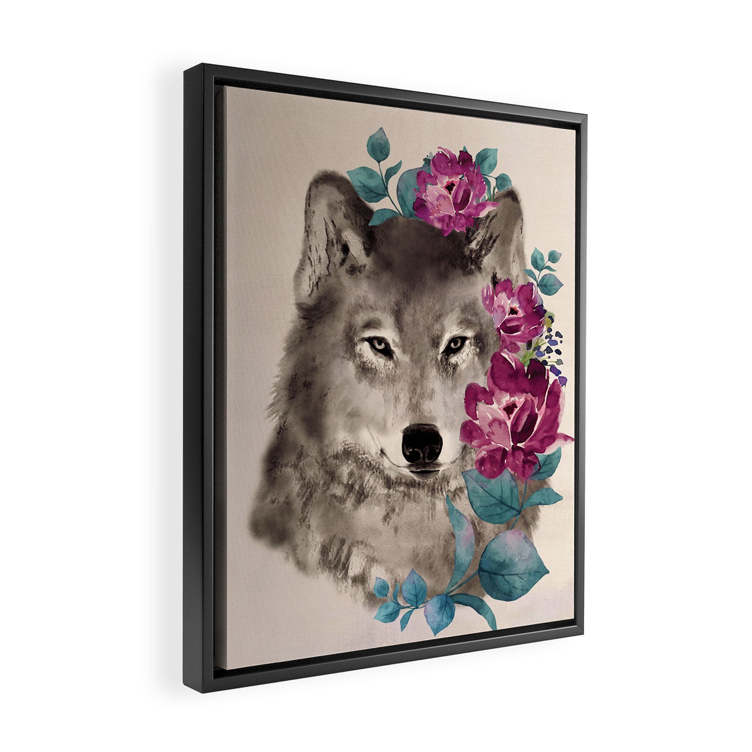 Gently Ferocious Framed Canvas Print Gallery Image 2