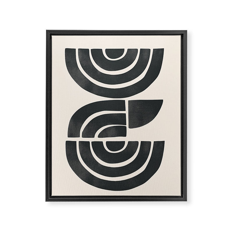 Geometric Rhythm 1 Framed Canvas Print Gallery Image 6