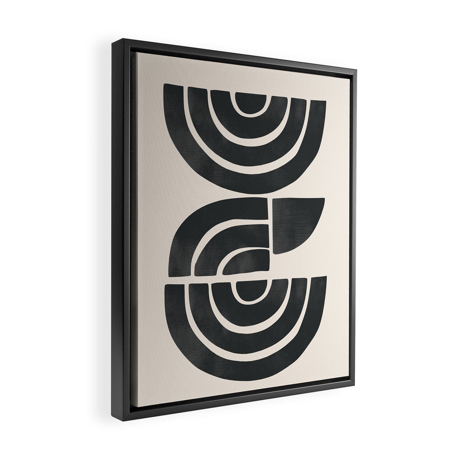 Geometric Rhythm 1 Framed Canvas Print Gallery Image 2