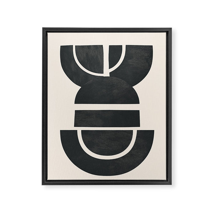 Geometric Rhythm 2 Framed Canvas Print Gallery Image 1