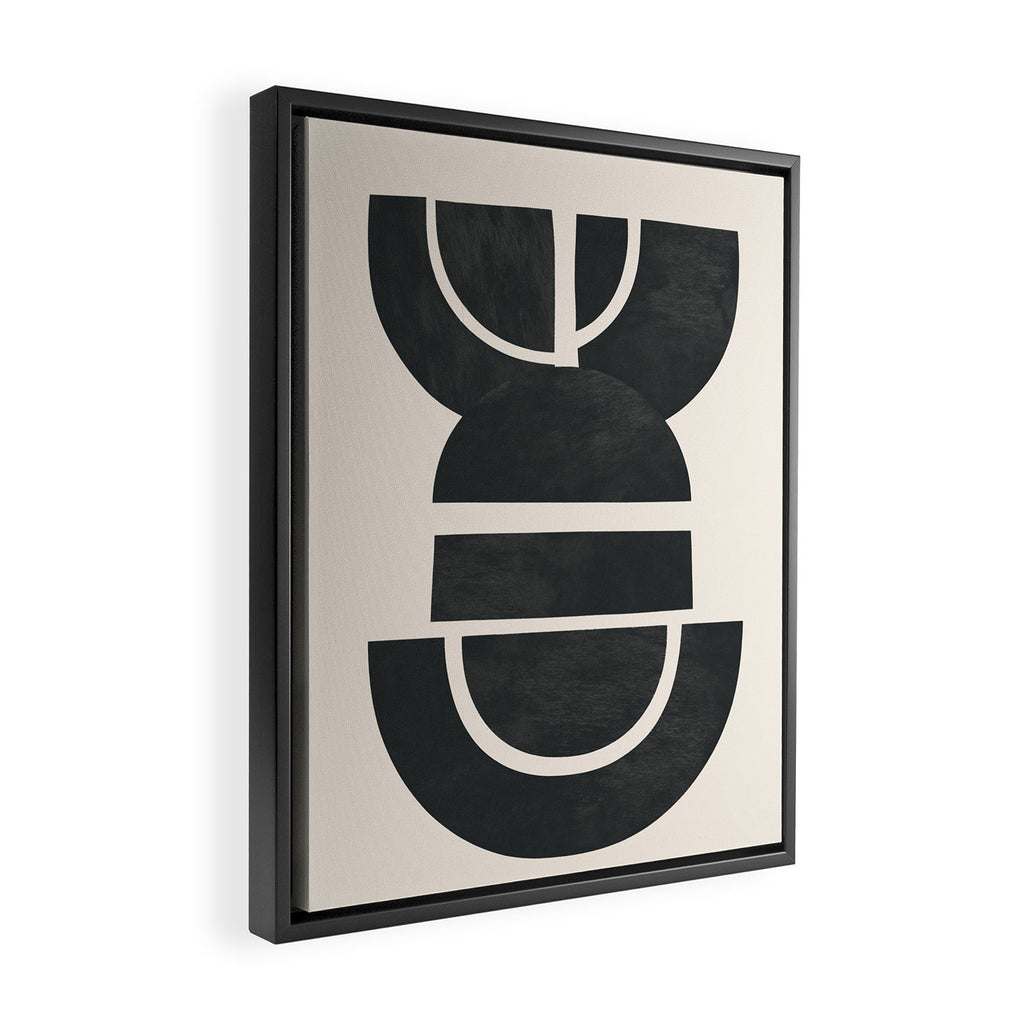 Geometric Rhythm 2 Framed Canvas Print Gallery Image 2
