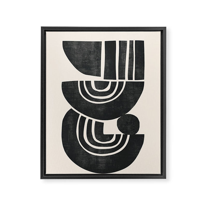  Geometric Rhythm 3 Framed Canvas Print Gallery Image 1