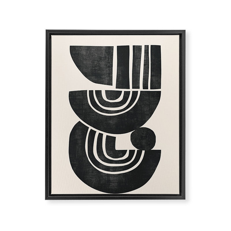  Geometric Rhythm 3 Framed Canvas Print Gallery Image 6