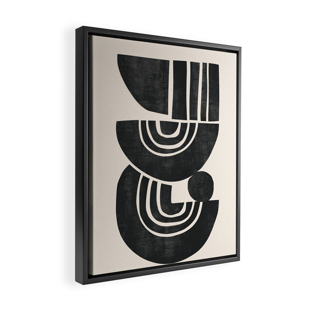  Geometric Rhythm 3 Framed Canvas Print Gallery Image 2