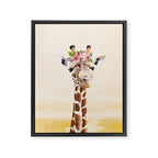 Giraffe Framed Canvas Print Gallery Image 6