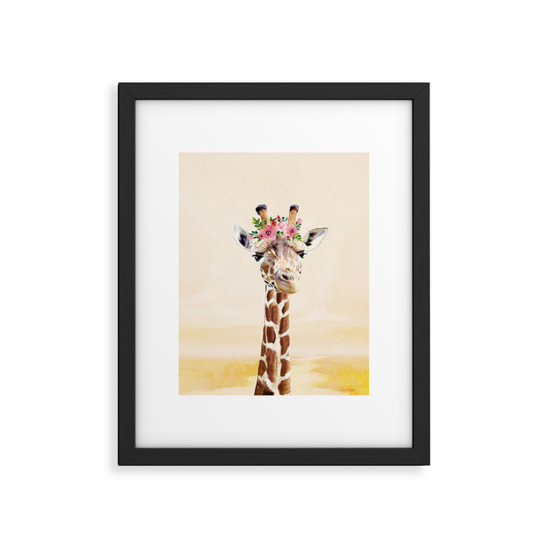 Giraffe Framed Art Print Gallery Image 5