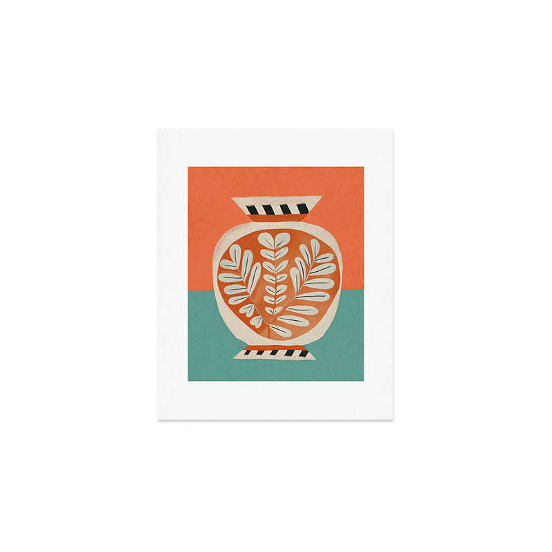 Golden Orchard Vase Art Print Gallery Image 1
