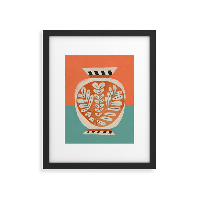 Golden Orchard Vase Framed Art Print Gallery Image 1