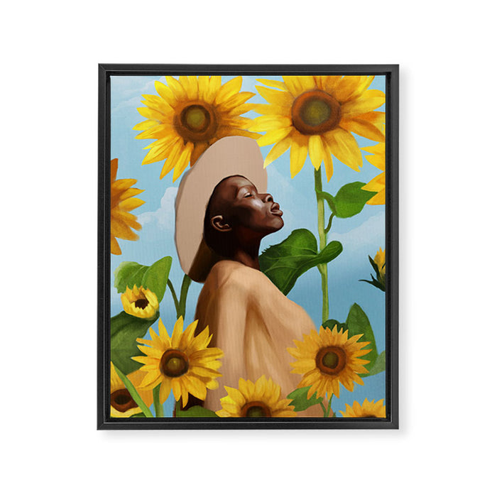 Golden Reflections Framed Canvas Print Gallery Image 1