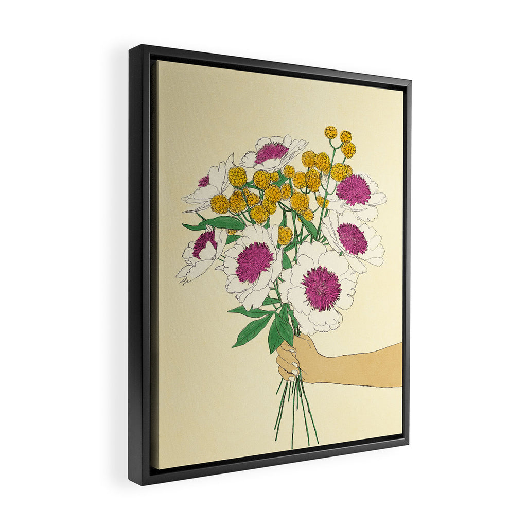 Gorgeous Bouquet Chiaro Framed Canvas Print Gallery Image 2