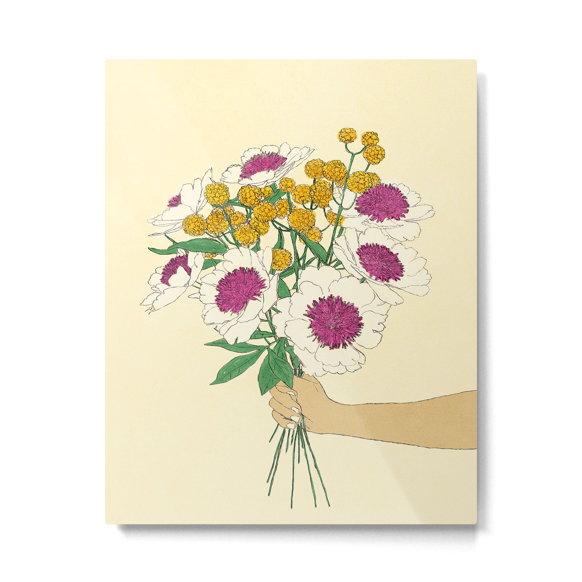Gorgeous Bouquet Chiaro Metal Print Gallery Image 6