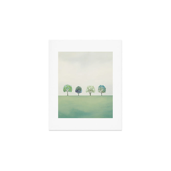 Green Sunny Field II Art Print Gallery Image 1