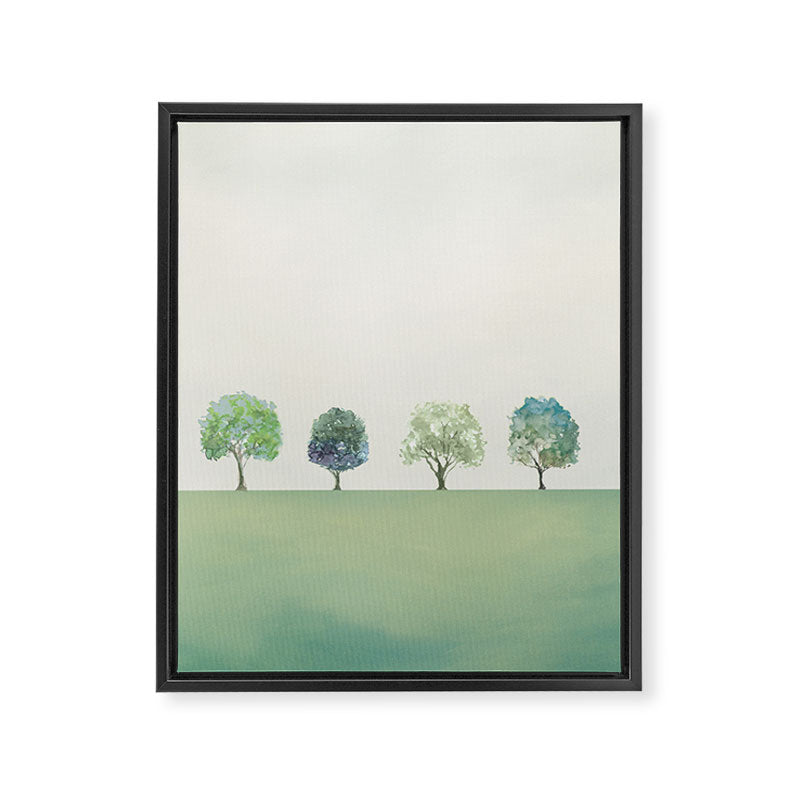 Green Sunny Field II Framed Canvas Print Gallery Image 8