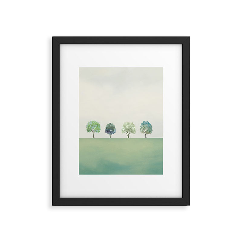 Green Sunny Field II Framed Art Print Gallery Image 6