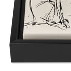 Greyhound Pair - Modern Sketch Framed Canvas Print Gallery Image 3