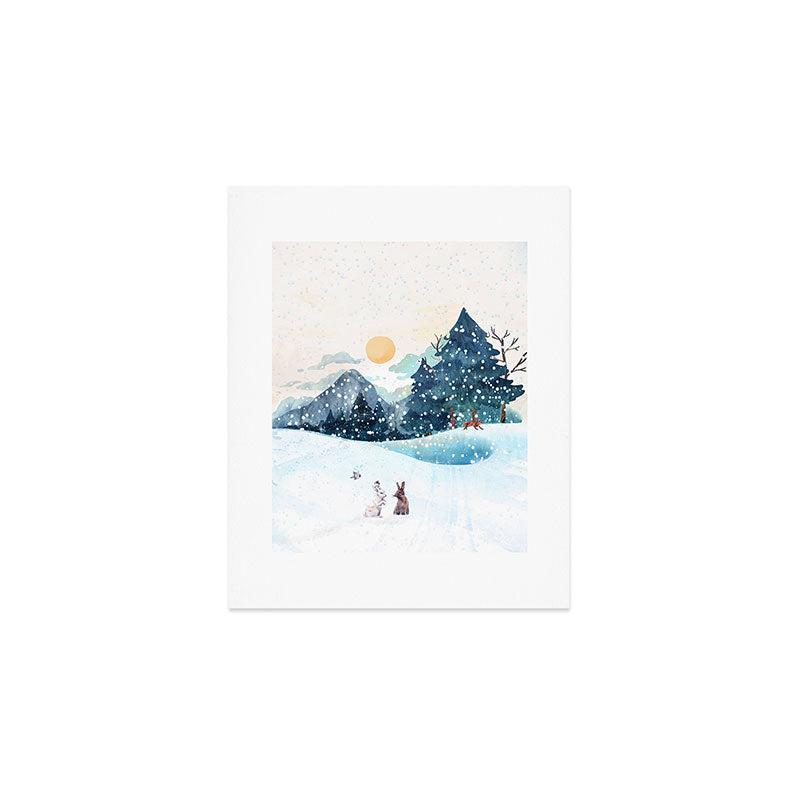 Happy Little Wildlife Art Print Gallery Image 1