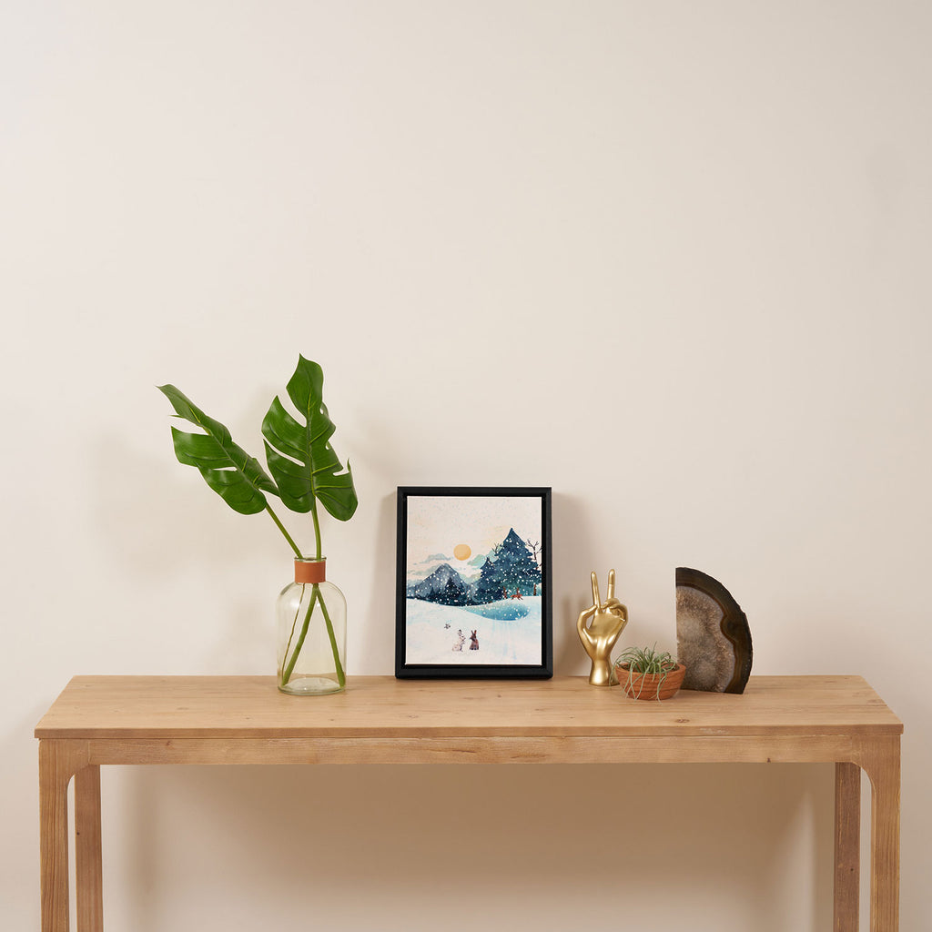 Happy Little Wildlife Framed Canvas Print Gallery Image 4