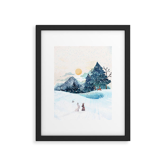 Happy Little Wildlife Framed Art Print Gallery Image 1