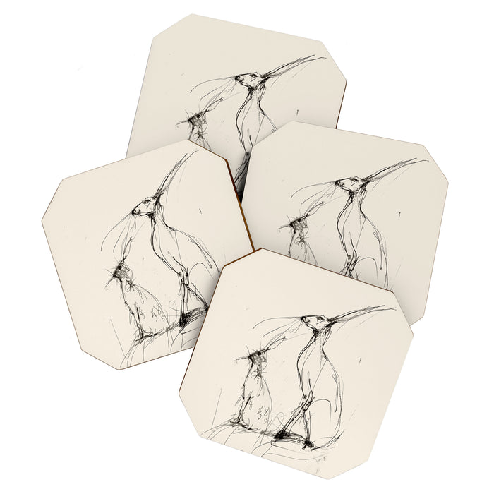 Hare Pair Coaster Gallery Image 1
