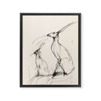 Hare Pair Framed Canvas Print Gallery Image 6
