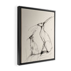 Hare Pair Framed Canvas Print Gallery Image 2